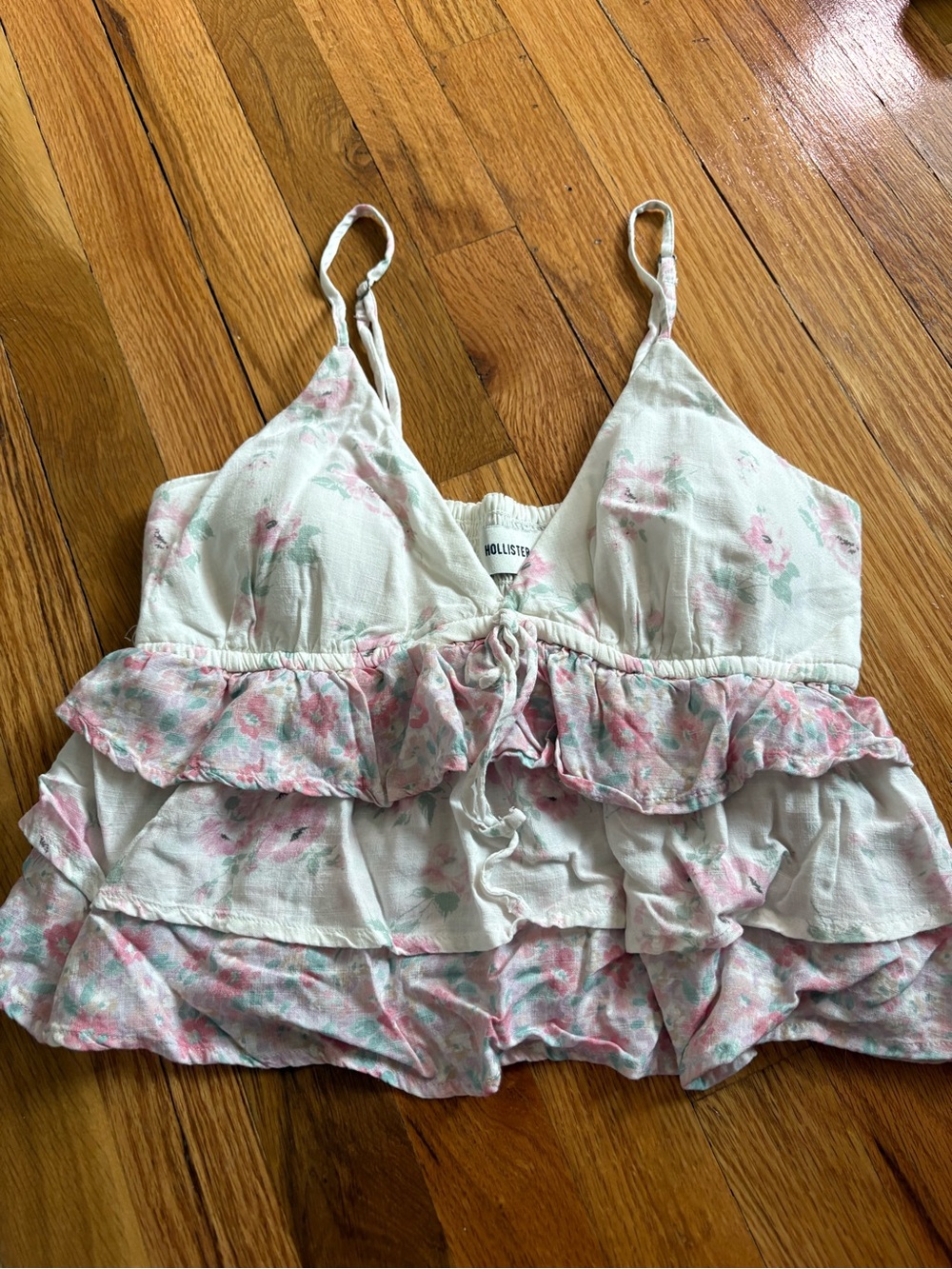 Hollister Floral Babydoll / Ruffle Tank Top